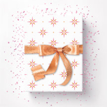 Stars and Dots in Pink and Orange