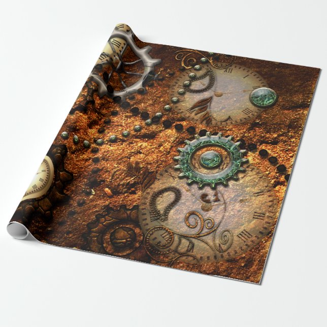Papier Cadeau Steampunk (Déroulé)