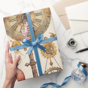 Papier Cadeau Steampunk victorien