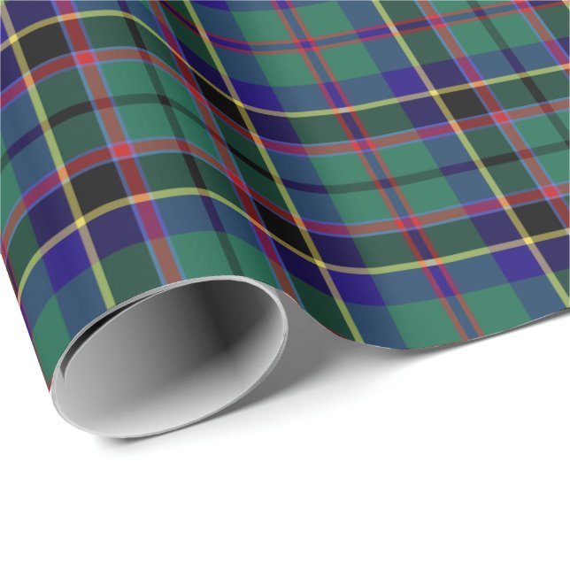 Papier Cadeau Stevenson Clan Tartan (Coin rond)