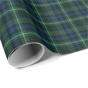 Papier Cadeau Stewart Clan Chasse Tartan