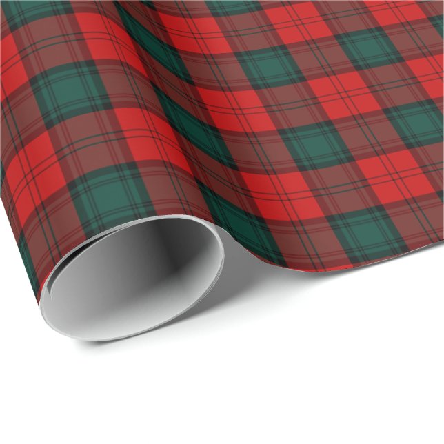 Papier Cadeau Stewart de Atholl Clan Tartan (Coin rond)