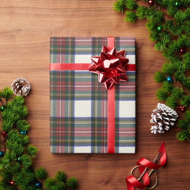 Papier Cadeau Stewart Dress Tartan écossais moderne (Cadeau de vacances)