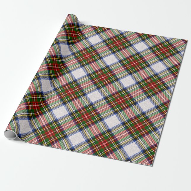 Papier Cadeau Stewart Royal Robe Plaid écossais Motif (Déroulé)