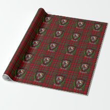 Stewart Scottish Clan Tartan & Crest