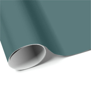Papier Cadeau STORMCLOUD (couleur turquoise foncée solide) ~