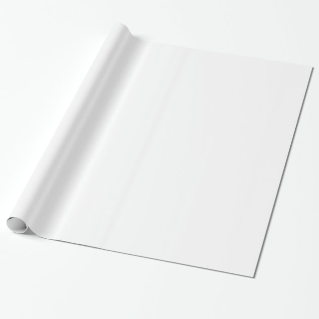 Papier Cadeau Stripes - Blanc et Tan Brown (Déroulé)