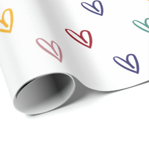 Papier Cadeau Style Coeur mignon 2