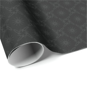 Papier Cadeau Style de luxe Motif noir & gris