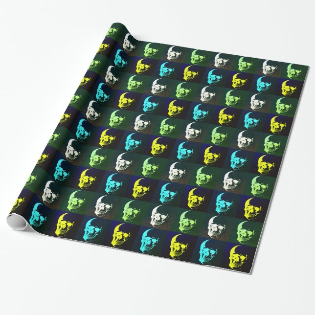 Papier Cadeau Style Rétro Pop Art Skin (Déroulé)