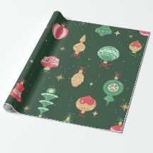 Style vintage Ornement de Noël Motif - Vert