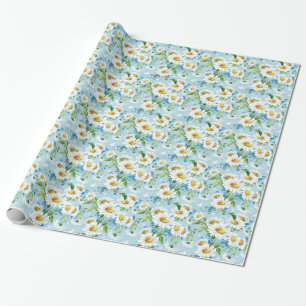 Papier Cadeau Stylish beautiful bright floral pattern