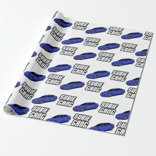 Papier Cadeau Subie brune bleue