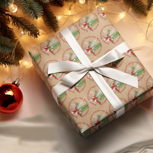 Papier Cadeau Sucre de canne blanc blanc blanc personnalisé Vert (Créateur téléchargé)