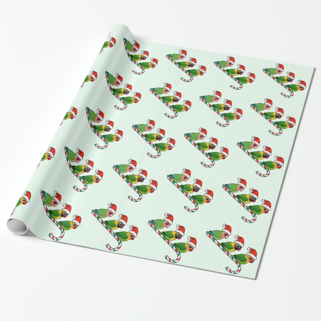 Papier Cadeau Sucre de canne de perruche (Déroulé)
