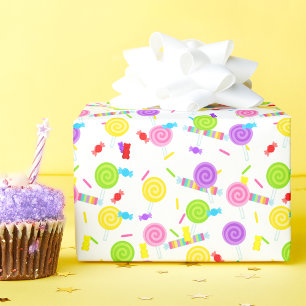 Papier Cadeau Sucres de bonbons de friandises papier d'enveloppe