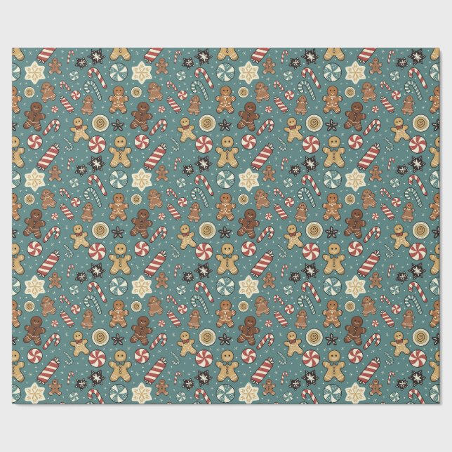 Papier Cadeau Sugarplum Swirls Wrapping Paper (Couture)