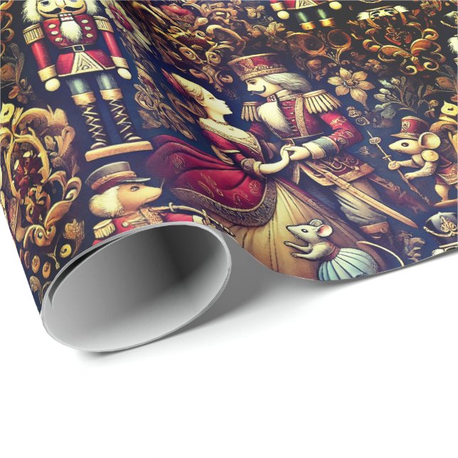Papier Cadeau Suite Noisette Marie Mouse King (Coin rond)