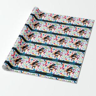 Papier Cadeau Suivi et champ Abstrait