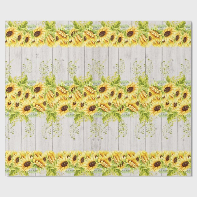 Papier cadeau Sunflower (Plat)