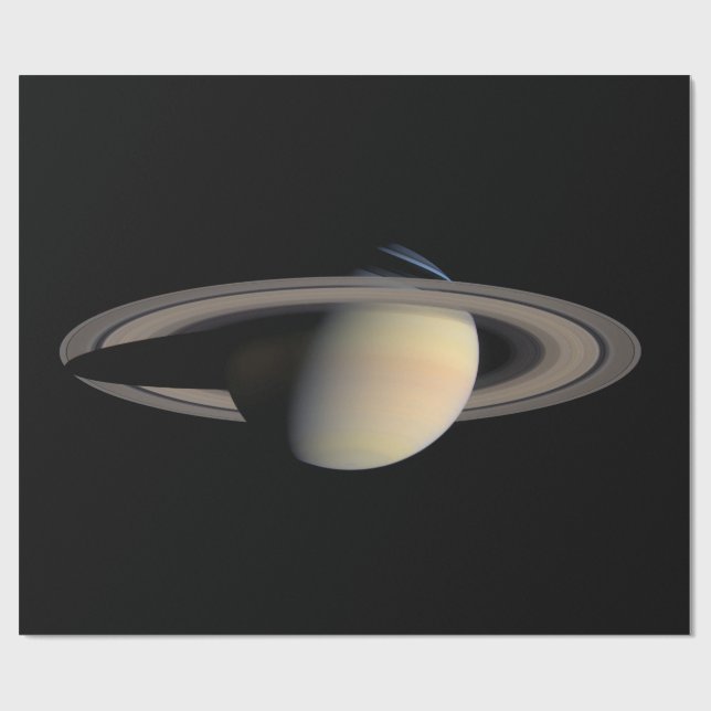 Papier Cadeau Sunlit Saturn Gas géant Planet par Cassini (Plat)