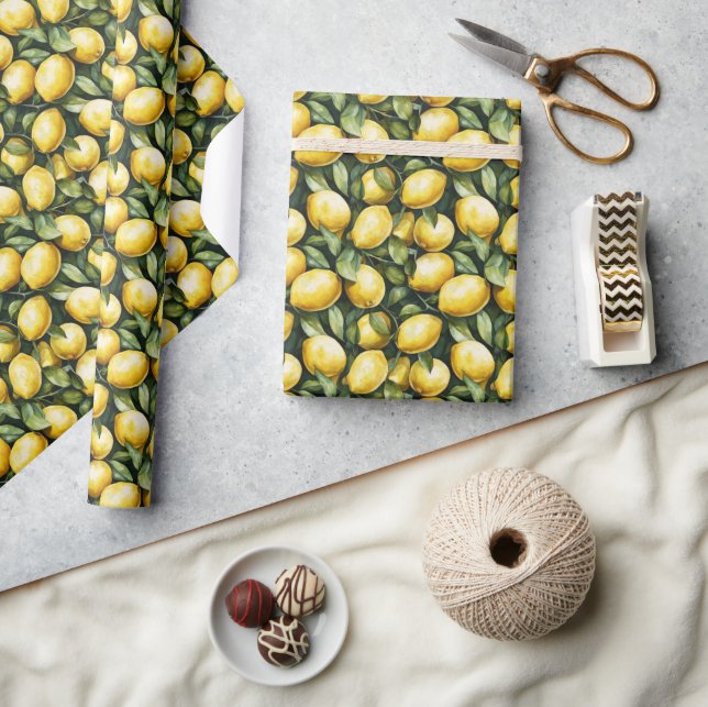 Papier Cadeau Sunny Lemon Mariage (Artisanat)