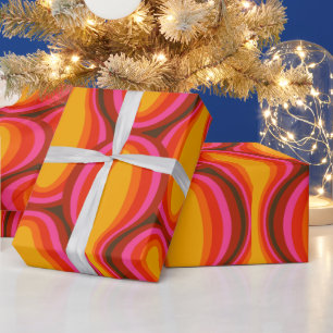 Papier Cadeau Super élégant et moderne rétro 60s les années 