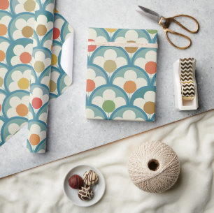 Papier Cadeau Super élégant et moderne rétro 60s les années 70 g