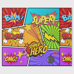 Papier Cadeau super héros