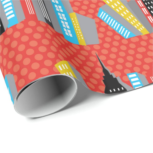 Papier Cadeau Super héros d'enfants (Coin rond)