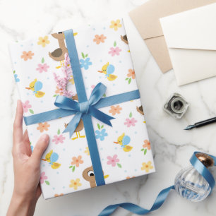 Papier Cadeau Super simple   5 Baby shower Garçon Petit Canards