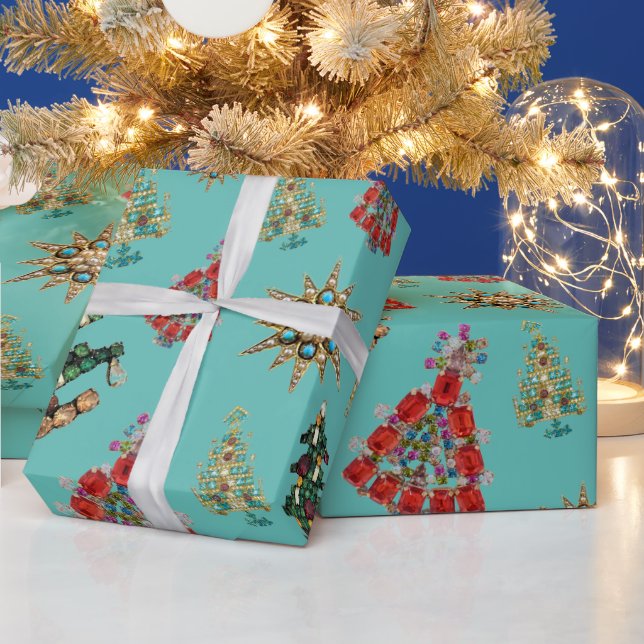 Papier Cadeau Superbes ornements de Noël Papier d'enveloppement (Vacances)