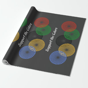Papier Cadeau Support des couleurs -