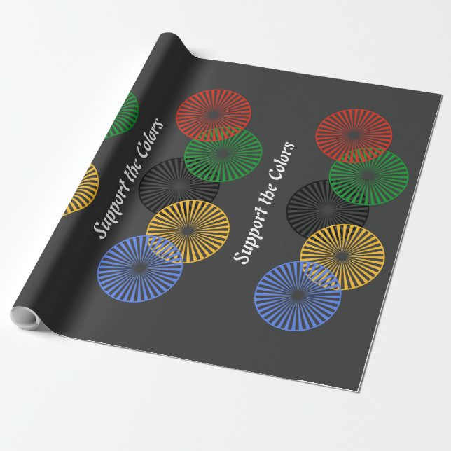 Papier Cadeau Support des couleurs - (Déroulé)