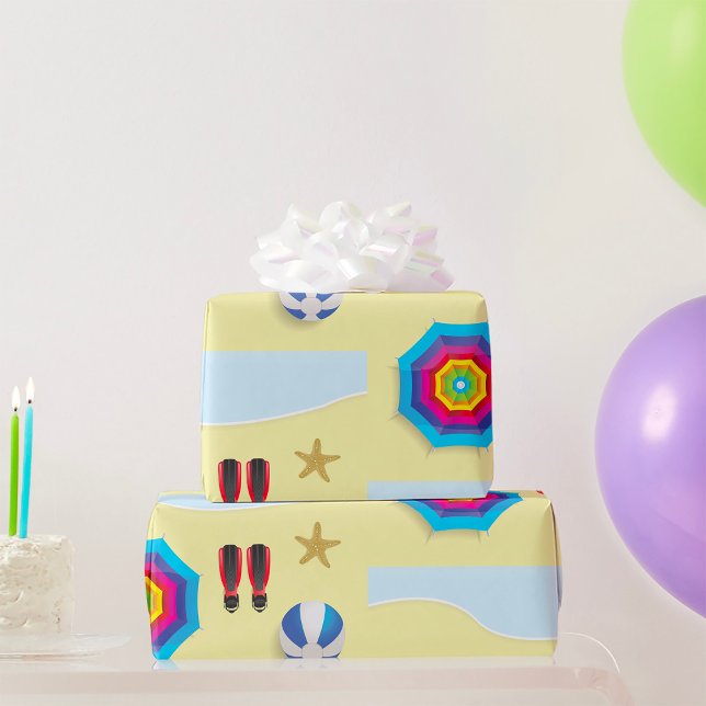 Papier Cadeau Sur La Plage (Créateur téléchargé)