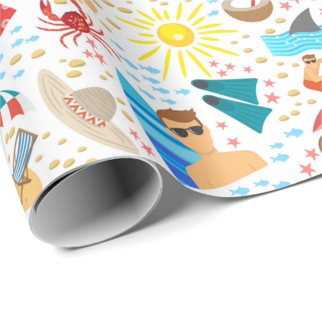 Papier Cadeau Surf (Coin rond)