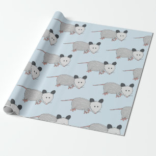 Papier Cadeau Surprise d'opossum