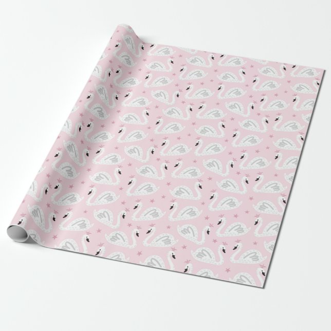 Papier Cadeau Swan Princess (Déroulé)