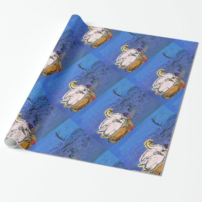 PAPIER CADEAU SWANS (Déroulé)