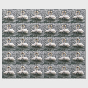 Papier Cadeau Swans & Love Valentine's Day Wrapping Papier
