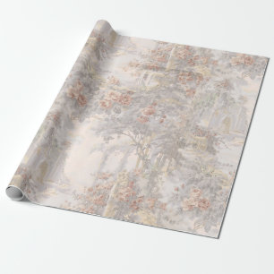 Papier Cadeau Swans vintages parmi les ruines Motif