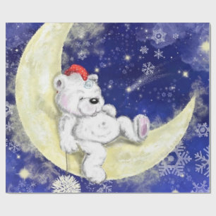 Papier Cadeau Sweet Dreaming Little Bear - Joyeux Noël