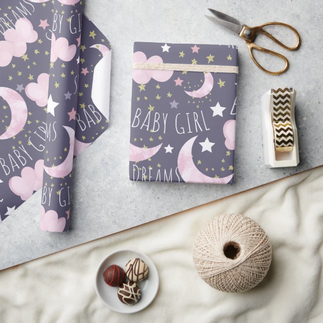 Papier Cadeau Sweet Dreams Baby Girl (Artisanat)