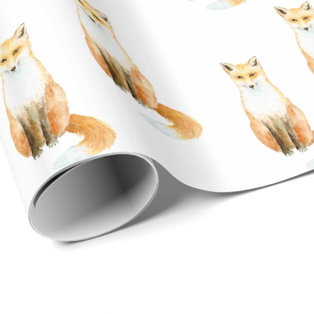 Papier Cadeau Sweet Fox (Coin rond)