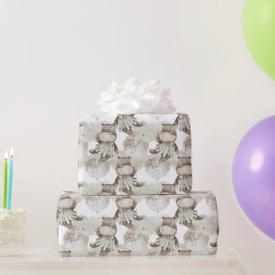 Papier Cadeau Sweet Moon Dreams Hippo, Balloons étincelants