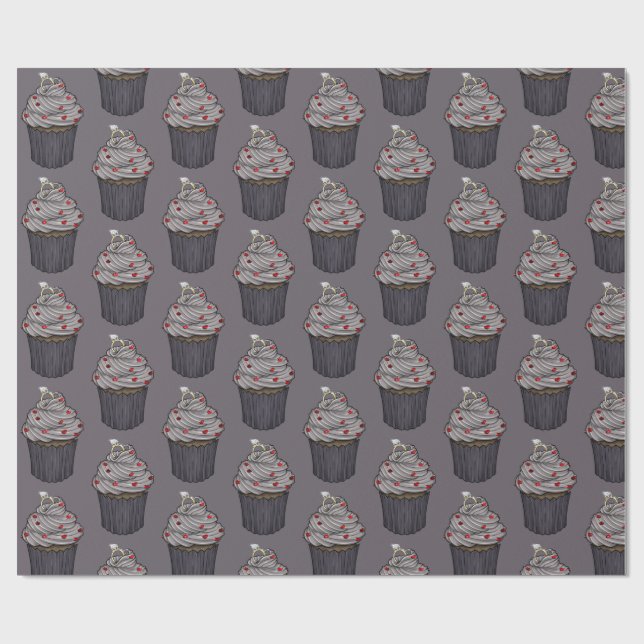 Papier Cadeau Sweet Proposition Cupcake (Plat)