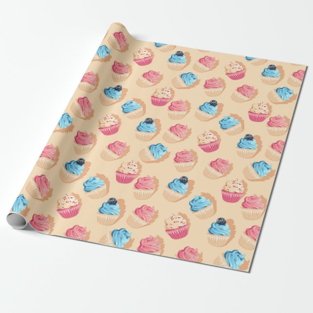 Papier Cadeau Sweet Treats Wrapping (Déroulé)