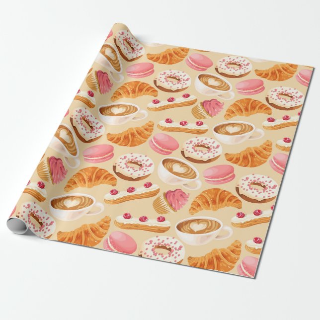 Papier Cadeau Sweet Treats Wrapping (Déroulé)