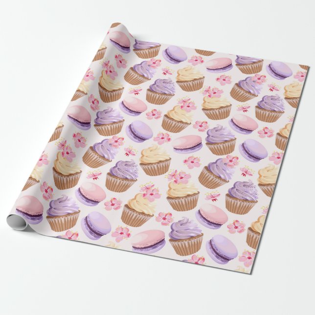 Papier Cadeau Sweet Treats Wrapping (Déroulé)