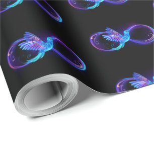 Papier Cadeau Symbole de Neon Infinity par Glowing Hummingbird